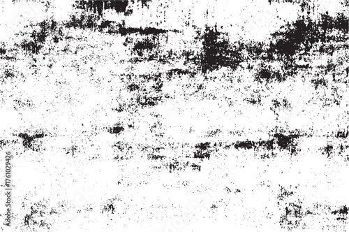 Wallpaper Mural Monochrome texture composed of irregular graphic elements. Distressed uneven grunge background. Abstract vector illustration. Overlay for interesting effect and depth. Isolated on white background. Torontodigital.ca