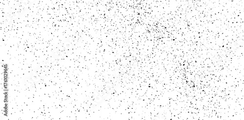 Snow, stars, twinkling lights, rain drops on black background. Abstract vector noise. Small particles of debris and dust. Distressed uneven grunge texture overlay.