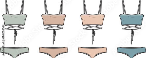 Swimwear Collection Colorful Bikini Set Designs for Summer
