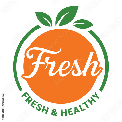 Fresh and Healthy Food Logo Design