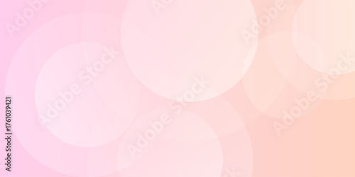 Abstract pastel pink and yellow circle combination background.