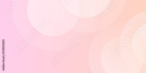 Abstract pastel pink and yellow circle combination background. Circle with cute color. Modern design for banner, poster, invitation. EPS 10 Vector.