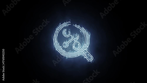 Research Icon Animation | Science and Data Analysis Concept