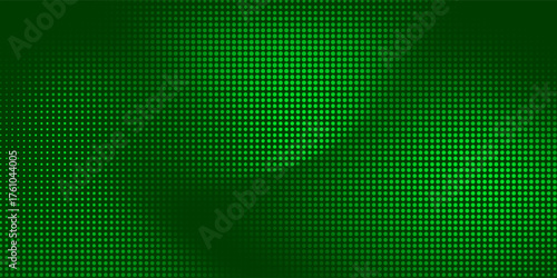 LED green screen dots dark green background. Modern dots stylish. Dot comic style with mesh effect combination. Nice vector.