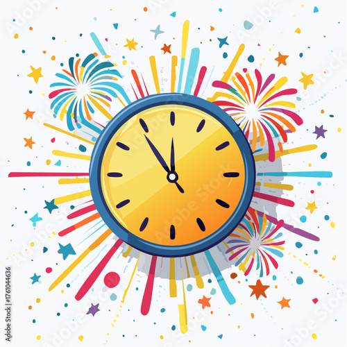 Icône vectorielle dynamique de célébration