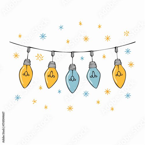 Icône vectorielle joyeuse de décoration festive