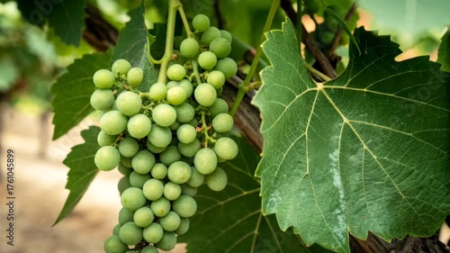 4K Green Grapes on Vine – Fresh Vineyard Nature Video in Ultra HD