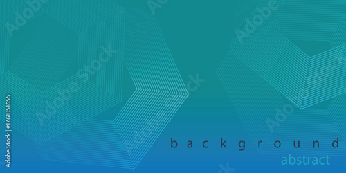 Abstract digital green futuristic technology concept with hexagons. geometric stripe line art design for poster, brochure, cover, banner, website, header