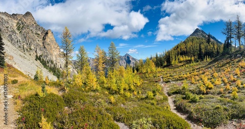 Autumn landscape in the mountains
