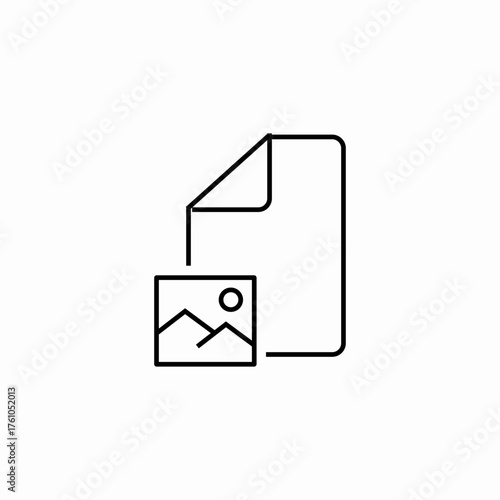 image file attachment icon sign vector
