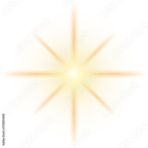 The dust sparks and golden stars shine with special light. Vector sparkles on a transparent background Glitter golden star and light wave. Christmas Holiday banner with glow particle Set spark glitter