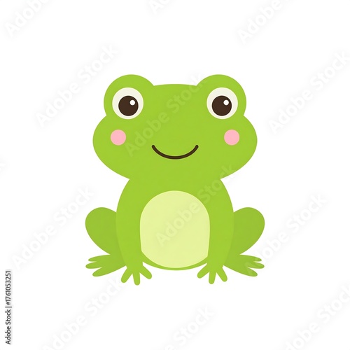 Cute cartoon frog