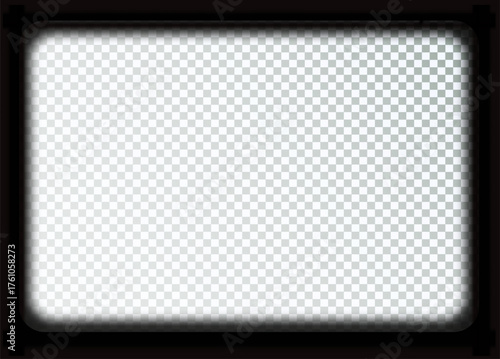 Frame film old video cinematic vintage movie border transparent retro effect