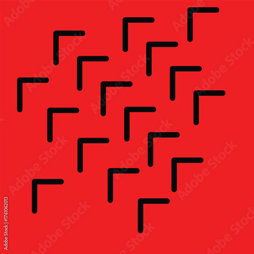 Red maze background design