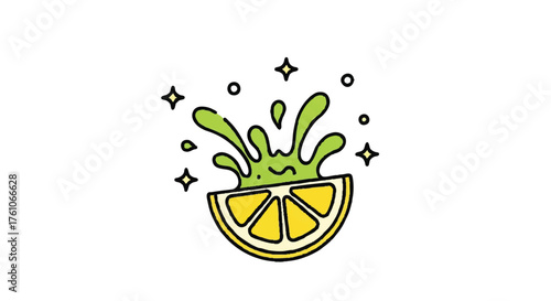 Sour taste outline icon vector
