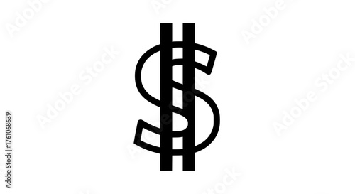 Symbol representing financial exchange and monetary value