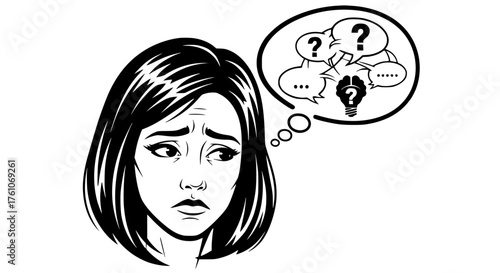 A Woman's Mind Filled With Questions and Confusion