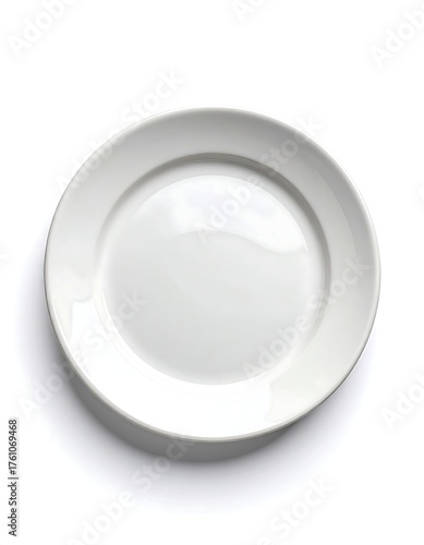 Empty white plate