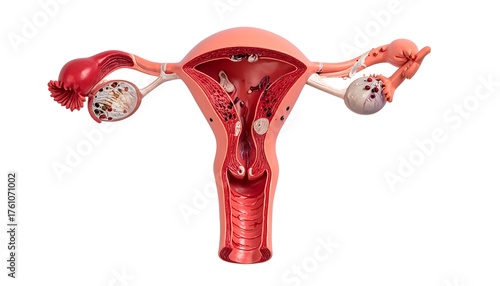 Female reproductive system anatomy