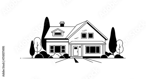 Charming Two Story Family Home With Lush Green Surroundings