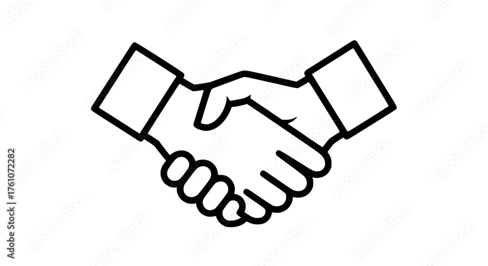 Naklejka premium Agreement Handshake Partnership Cooperation Trust Business Deal