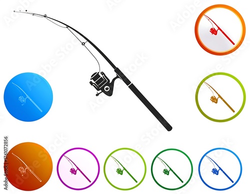 Fishing rod icons