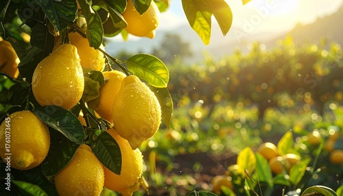 lemon tree in the garden