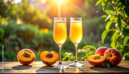 two glasses of champagne