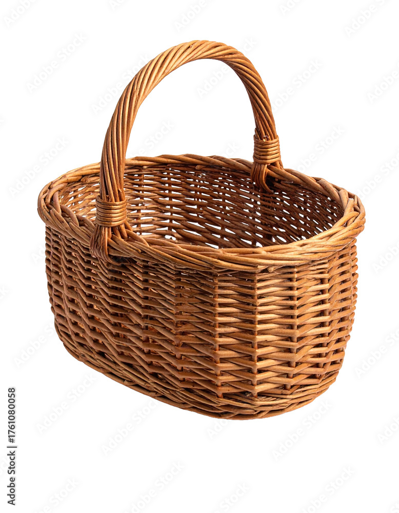 Obraz premium Weidekorb, transparenter Hintergrund, png
