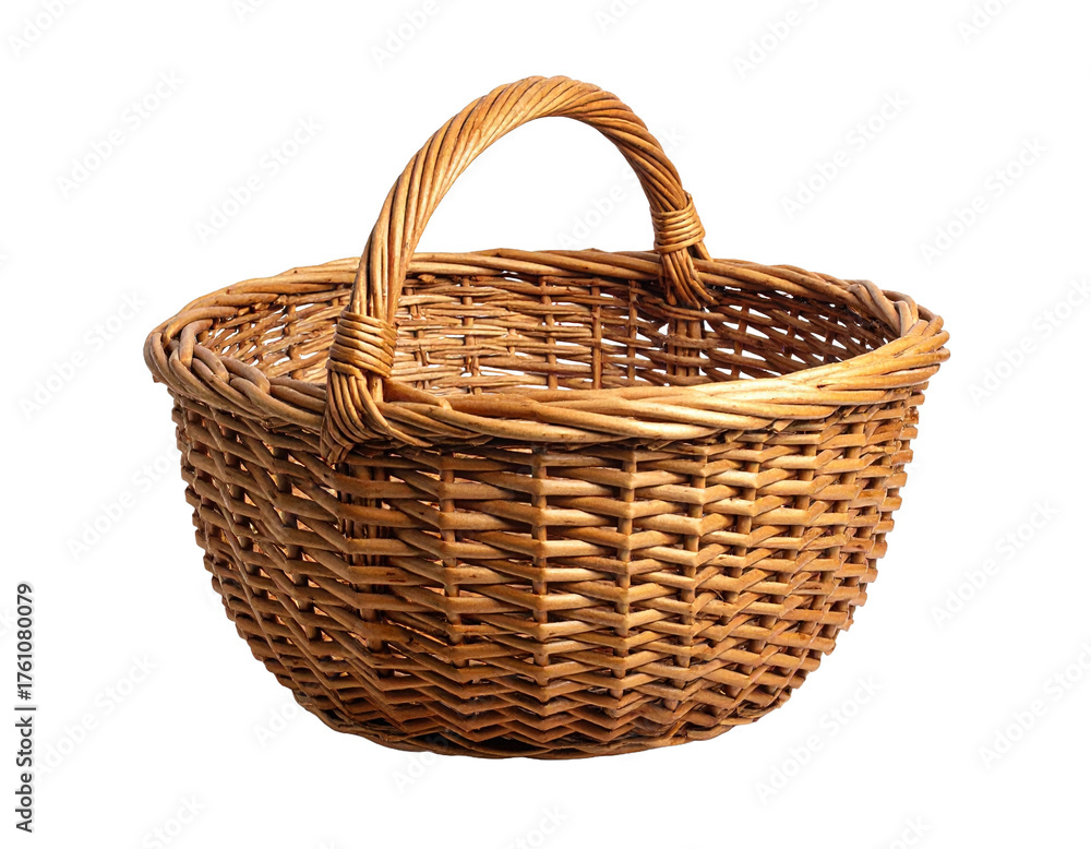 Obraz premium Weidekorb, transparenter Hintergrund, png