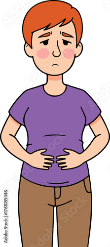 Person with Stomach Ache