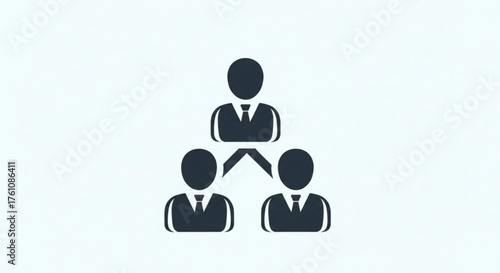 Organization chart hierarchy management structure business team leadership and teamwork concept design