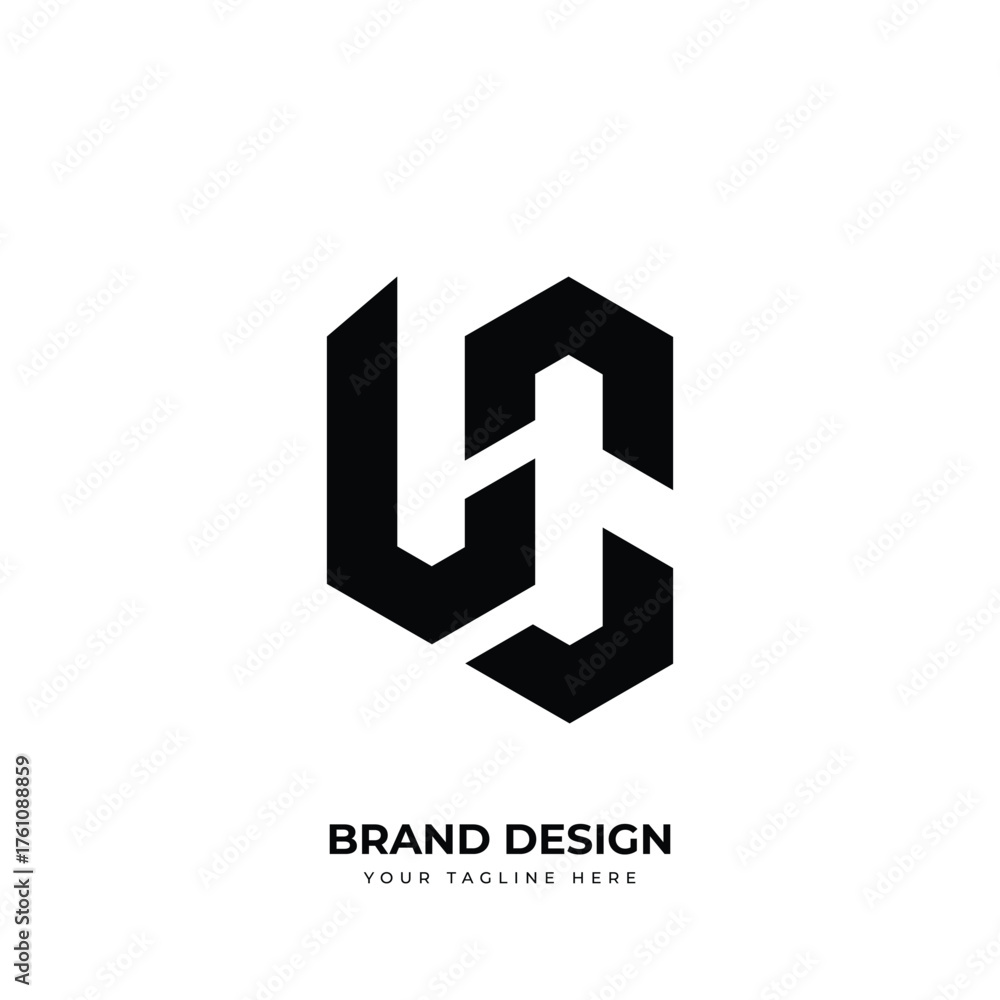 Obraz premium Letter Lc or Cl initial unique creative monogram logo