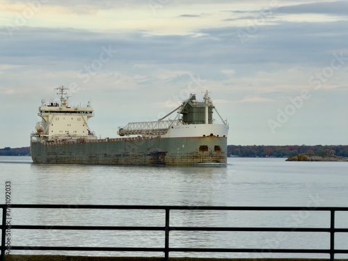 Lake hopper carrying freight on the great lakes
