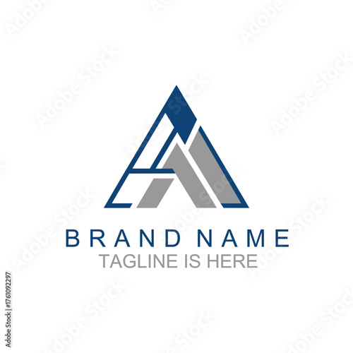 Letter A logo icon design template elements