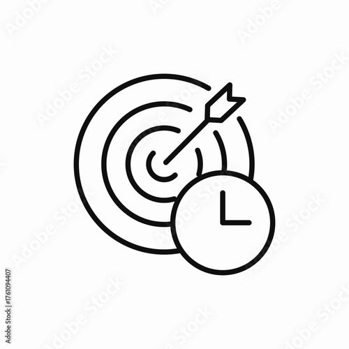 darts time icon sign vector