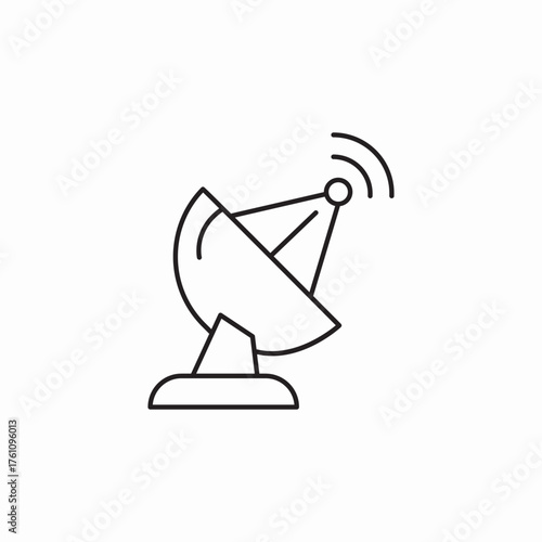 artificial satellite icon sign vector