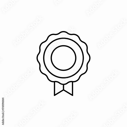 award badge icon sign vector