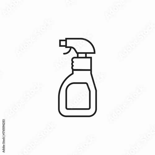 cleaning spray icon sign vector
