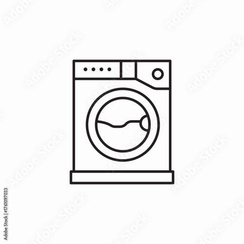 washing machine icon sign vector