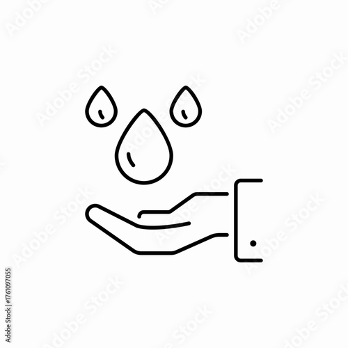 water care icon sign vector