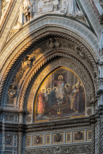 Cathedral of Santa Maria del Fiore mosaic, Florence, Tuscany, Italy