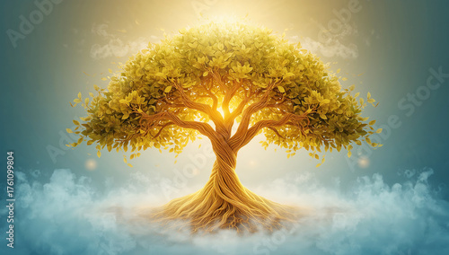 The Golden Tree of Life: Roots in the Heavens