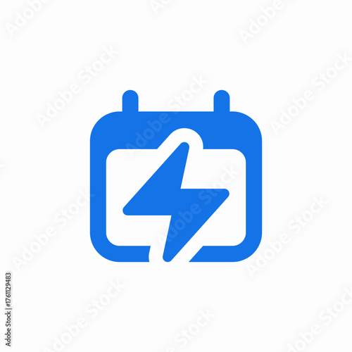 calendar time booster icon sign vector
