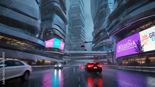 Futuristic City Neon
