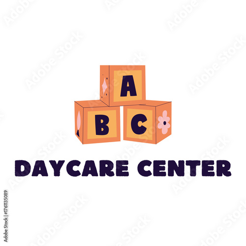 colorful daycare center logo for local business
