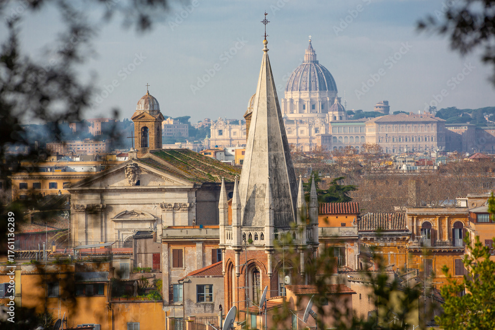 Obraz premium Rome city rooftops