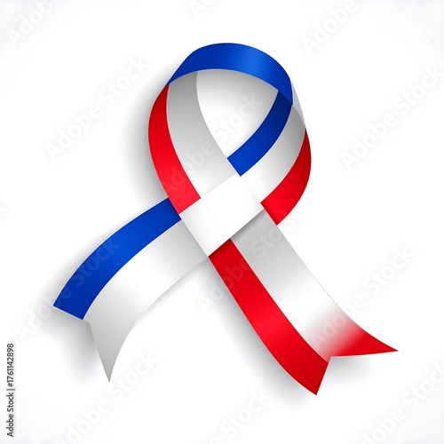 Tricolor ribbon graphic