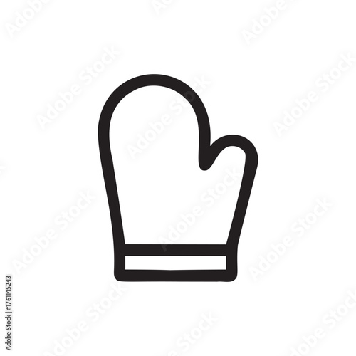 Simple Oven Mitt Icon