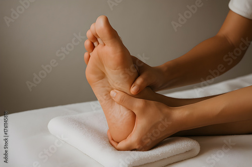 Wallpaper Mural Experience soothing foot massage for relaxation and wellness in a calming spa, find your bliss and promote wellbeing with therapeutic touch today Torontodigital.ca